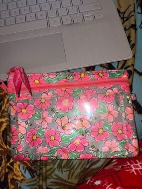 Simply southern wallet Pouch - Pink Flower Print